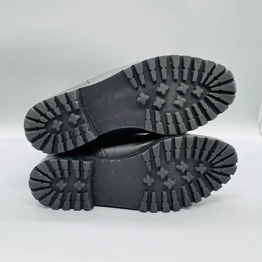 Regence Boots Women 6 Black Leather Mid Calf Vtg Insulated Winter Snow Shoes